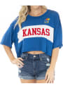 Kansas Jayhawks Womens Morgan T-Shirt - Blue