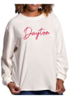 Main image for Flying Colors Dayton Flyers Womens Ivory Carly Corduroy Crew Sweatshirt