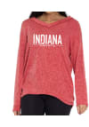 Main image for Flying Colors Indiana Hoosiers Womens Red Bailey Crew Sweatshirt