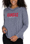 Main image for Flying Colors Kansas Jayhawks Womens Navy Blue Bailey Crew Sweatshirt