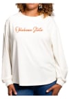 Main image for Flying Colors Oklahoma State Cowboys Womens Ivory Carly Corduroy Crew Sweatshirt