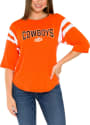 Oklahoma State Cowboys Womens Abigail 3/4 Sleeve T-Shirt - Orange