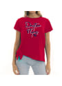 Dayton Flyers Womens Sophie Side Tie T-Shirt - Red