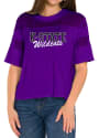 K-State Wildcats Womens Flying Colors Avery Mesh Yoke T-Shirt - Purple