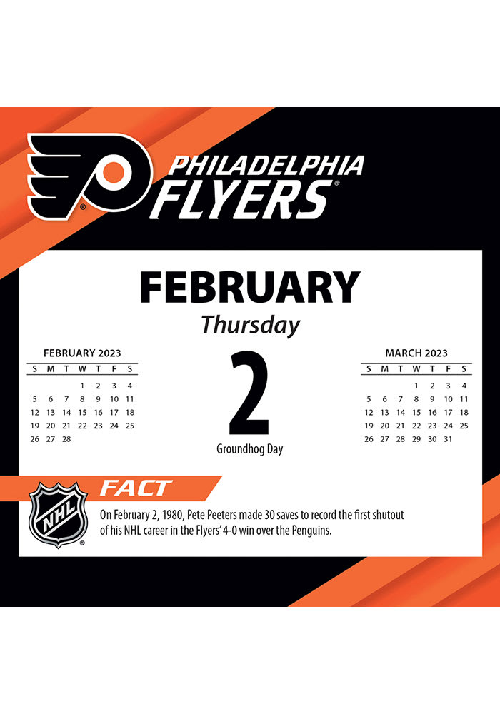 Philadelphia Flyers Boxed Daily 2023 Calendar