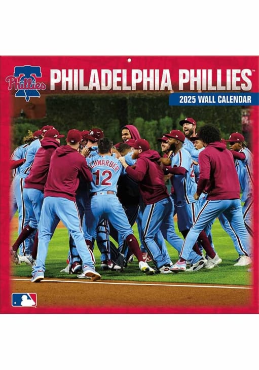 Philadelphia Phillies Red 2025 Calendar, 12-Month Format Calendar - 7130827