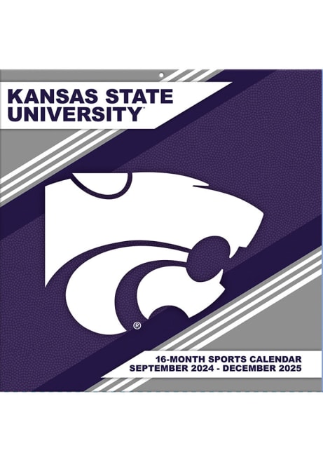 Purple K-State Wildcats 2025 Calendar, 16-Month Format Calendar