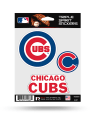 Chicago Cubs 3PK Auto Decal - Blue