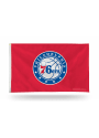 Philadelphia 76ers 3x5 ft Deluxe Red Silk Screen Grommet Flag