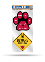 Chicago Bulls 2-Piece Pet Themed Auto Decal - Red