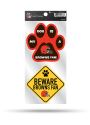 Cleveland Browns 2-Piece Pet Themed Auto Decal - Orange