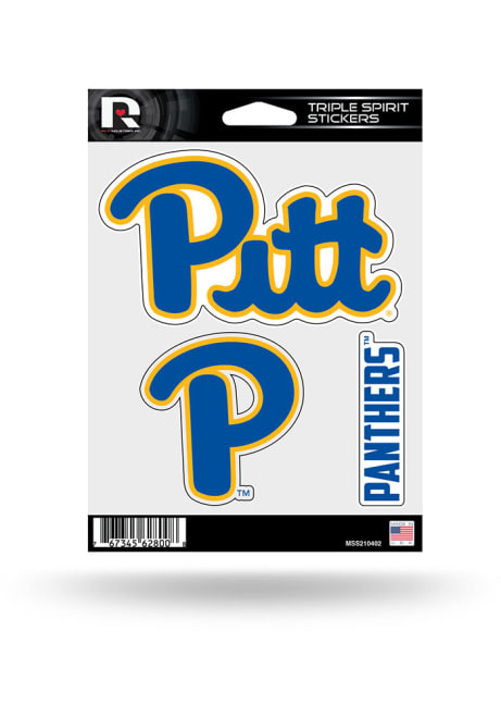 Blue Pitt Panthers Triple Spirit Decal