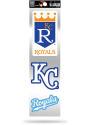 Kansas City Royals 3-Piece Retro Spirit Auto Decal - Blue