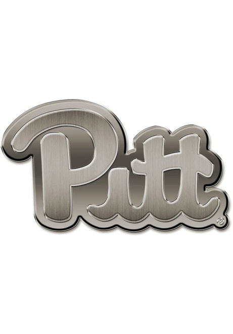 Silver Pitt Panthers Antique Nickel Car Emblem