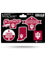Indiana Hoosiers 5-Piece Auto Decal - Red
