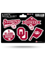 Oklahoma Sooners 5pc Auto Decal - Red