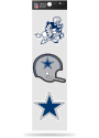 Dallas Cowboys 3pc Retro Spirit Auto Decal - Blue