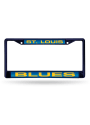 St Louis Blues Laser Colored Chrome License Frame