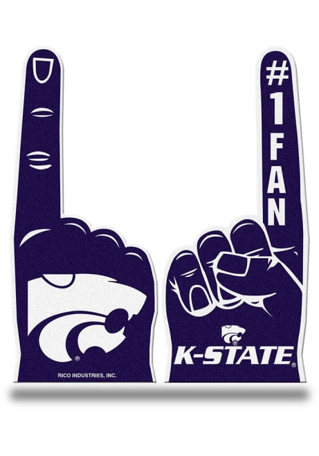 Purple K-State Wildcats Team Color Foam Finger