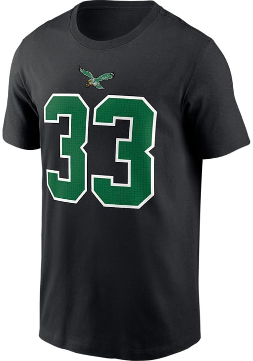 Cooper DeJean Philadelphia Eagles Black Carbon Short Sleeve Player T Shirt