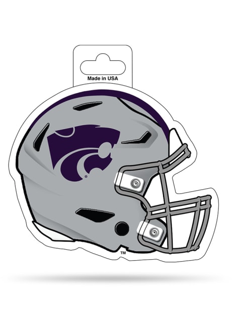 Purple K-State Wildcats Die Cut Helmet Decal