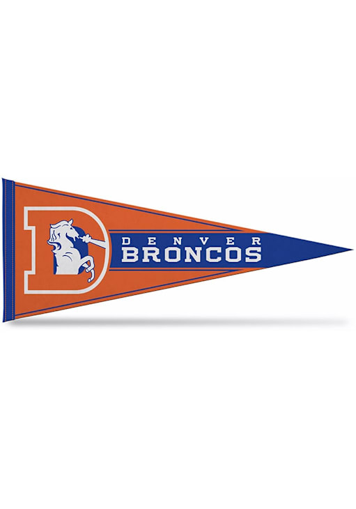 Denver Broncos ORANGE Retro Logo Soft Felt Pennant - 7145016