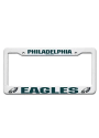 Philadelphia Eagles White Plastic License Frame