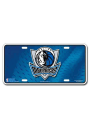 Dallas Mavericks Blue Logo Metal Car Accessory License Plate