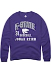 Main image for Jonah Reich Rally Mens Purple K-State Wildcats NIL Arch Logo Player Crew