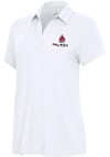 Main image for Womens Ball State Cardinals White Antigua Era Short Sleeve Polo Shirt