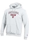 Main image for Mens Indiana Hoosiers White Champion Pill Alumni Powerblend Hooded Sweatshirt