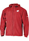 Main image for Mens Wisconsin Badgers Red Columbia Prodigy Light Weight Jacket