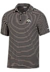 Main image for Mens Purdue Boilermakers Black Champion Tailgate Yarn Dyed Stripe Short Sleeve Polo Shirt