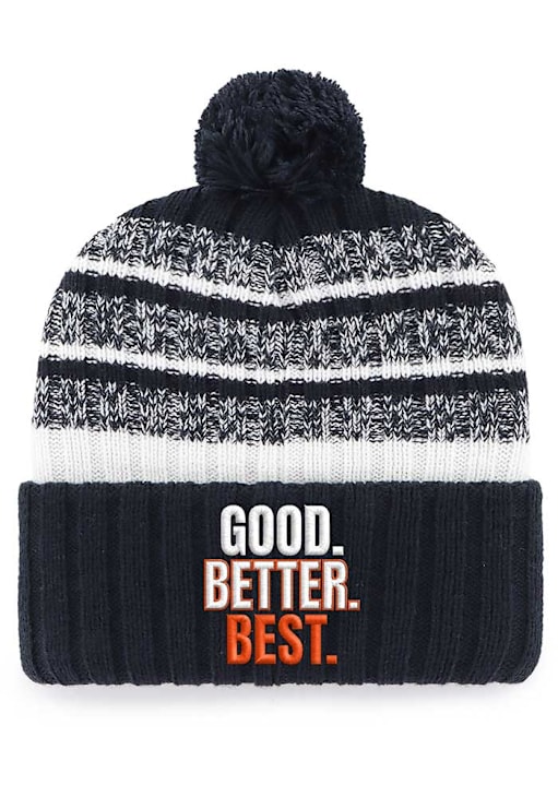 47 Chicago Bears Navy Blue Good Better Best Tavern Cuff Knit Mens Knit Hat