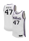 Main image for Andrej Kostic Mens White K-State Wildcats NIL Name And Number Basketball Jersey