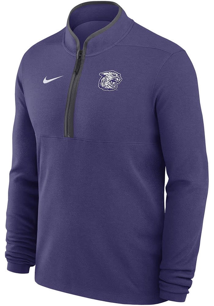 101  Nike Mens PURPLE K-State Wildcats Victory Long Sleeve Qtr Zip