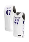 Main image for Andrej Kostic Mens White K-State Wildcats NIL Name And Number Basketball Jersey