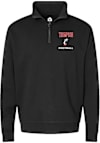 Main image for Jonathan Thompson Mens Rally Black Cincinnati Bearcats Football NIL Embroidered Qtr Zip Pullover
