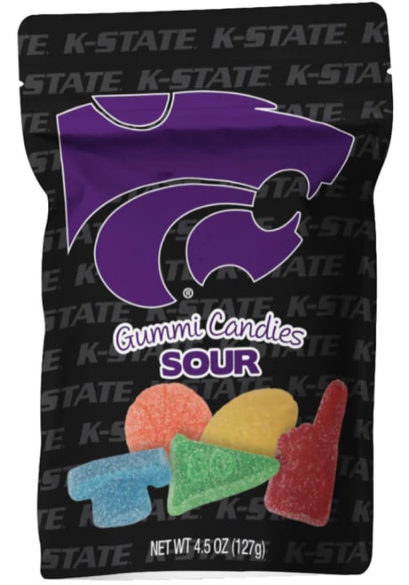 Purple K-State Wildcats Sour Gummies Candy