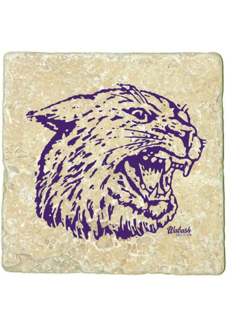 Purple K-State Wildcats 1985 Logo 4x4 Coaster