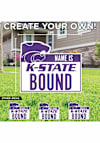 Main image for White K-State Wildcats Personalized School Bound Yard Sign