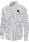 Main image for Mens K-State Wildcats Ash Antigua Ellis Long Sleeve Dress Shirt