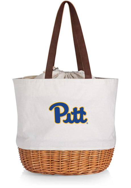 Pitt Panthers Picnic Time Coronado Basket Tote Bag
