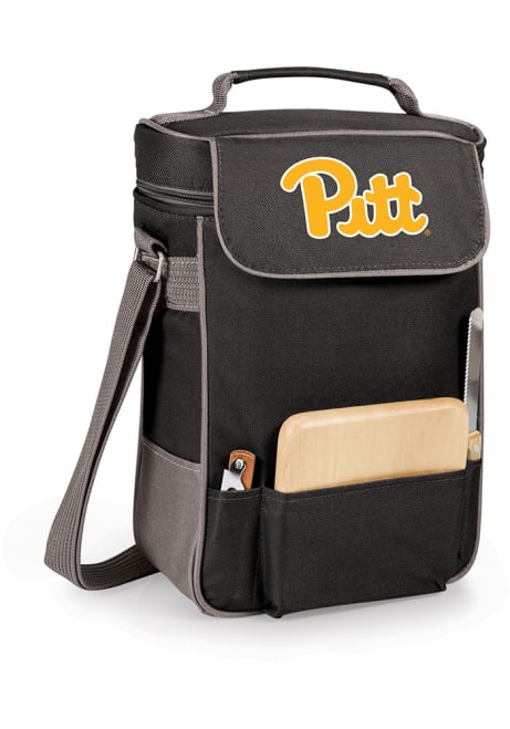 Black Pitt Panthers Duet Insulated Wine Tote Cooler