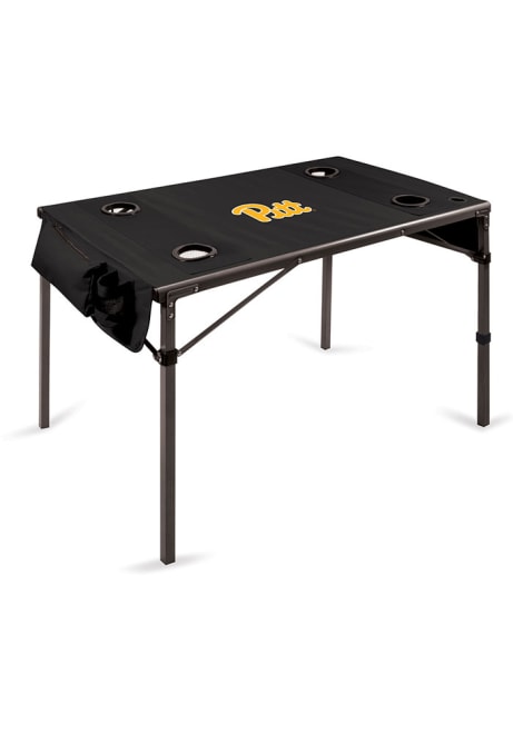 Black Pitt Panthers Portable Folding Table