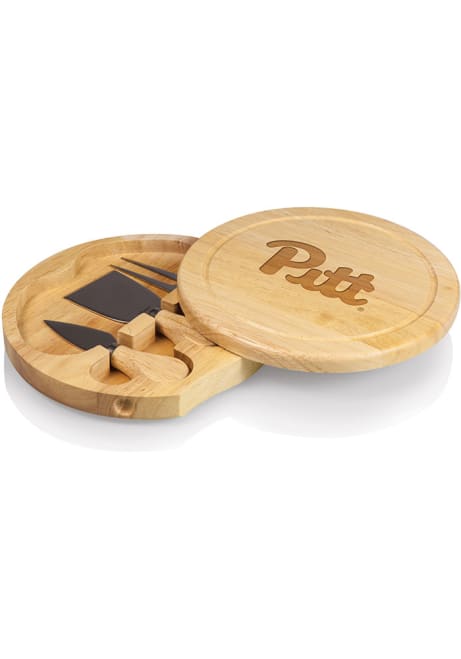 Pitt Panthers Brown Picnic Time Tools Set and Brie Cheese Kitchen Cutting Board