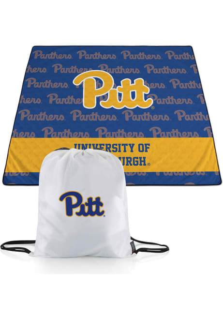 Pitt Panthers Black Picnic Time Impresa Picnic Fleece Blanket