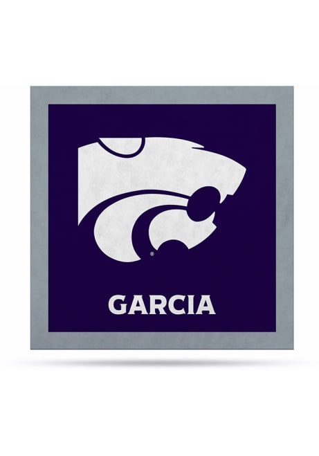 Purple K-State Wildcats Personalized Felt Banner