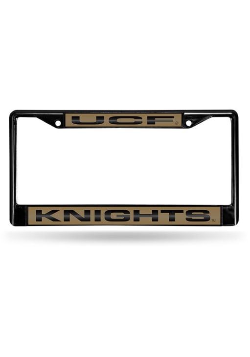 Ucf Knights License Frame Ucf Black Chrome License Plate Holder Black