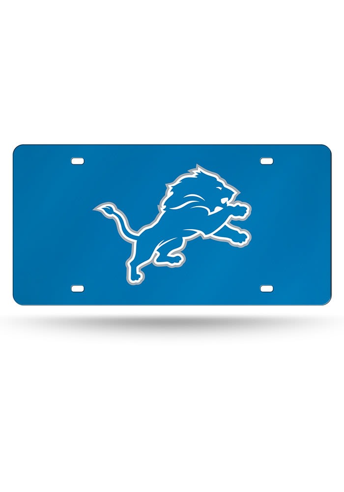 Detroit Lions License Plate- Detroit Laser Cut License Tag - BLUE